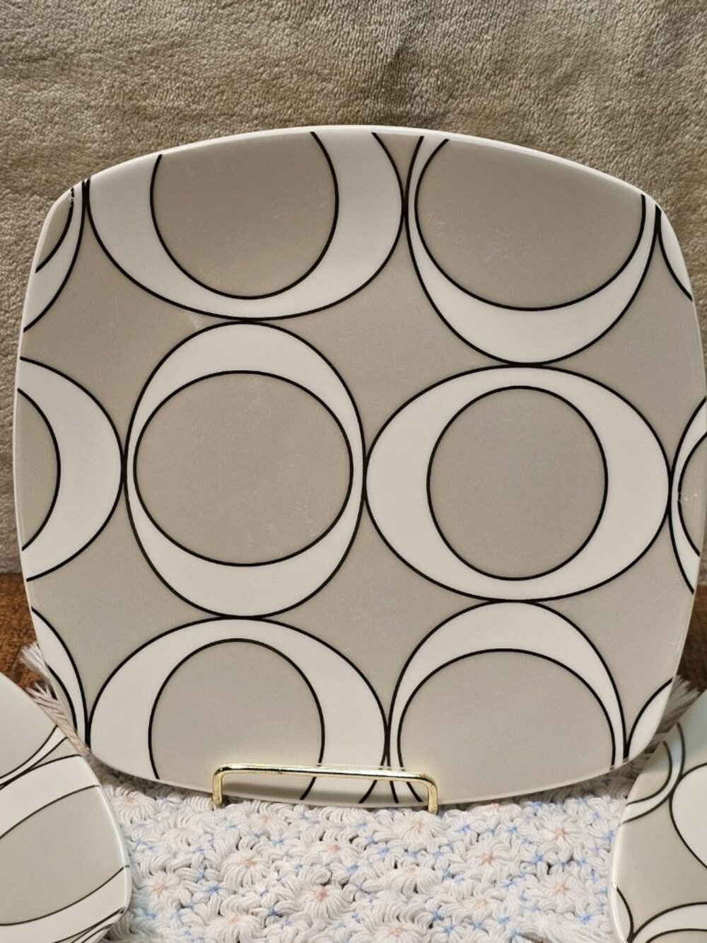 Home By Target "ODEON" Modern Graphic Fine China Salad Plate by HOME Set of 3